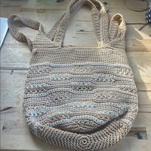 The Sak Tan Crochet Shoulder Bag - Picture 1 of 5
